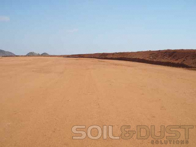 Mine Haul Road Diversion Surface Sealed with EBS Soil Stabilzer