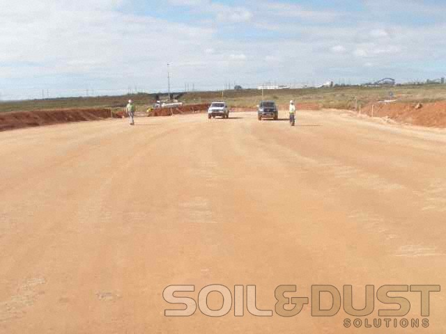 EBS Soil Stabilizer Surface Seal of mine Haul Road Diversion