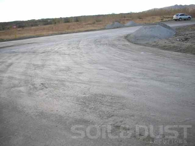 EBS treated mine access road